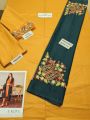 DHANAK FABRIC Fully Embroidered Dress. 