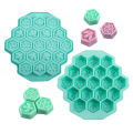 19 Mobile Bee Honeycomb Silicone Soap Mold DIY Bee Honeycomb Cake Chocolate Decoration Tools Beeswax Candle Mold.