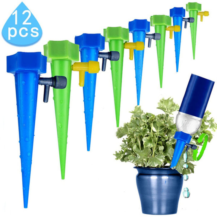 12Pcs/6pcs Self-Watering Kits Automatic Waterers Drip Irrigation Indoor Plant Watering Device Plant Garden Gadgets Creative