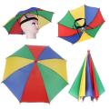 Children Outdoor Creative Sunshine Umbrella Foldable Windproof Fishing Hiking Beach Camping Sun Protecto Head Hats. 
