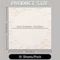 Marie's Rice Paper 10 Sheets 13 x13 in for Chinese Painting Soft Round Xuan Paper Half Raw for DIY Craft,Great for Artist,Adults. 