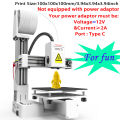 EasyThreed K10 3D Printer 100x100x100mm Printing Size Removable Platform Mini Desktop 3D Printing Machine for Kids Beginners.