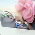 Green Enamel Leaf Ring Adjustable Oil Drop Open Ring Women's Ring for Ladies Personality Daily Holiday Party Jewelry Accessories. 