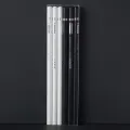 6pcs Black White Color Pencils Permanent Color Drawing Pencil Oil-based Wooden Colored Pencils For Artist And Beginner Art. 
