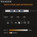 Mobile Phone Computer Type C One Drag Four Expanders High Speed Transmission USB Dock Multi Function Wire Divider. 