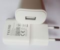 Tecno 10 Watt Genuine Charger EU Plug with Micro Usb Cable. 
