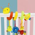 Baby Crib Hanging Rattles Toys Car Seat Toy Soft Mobiles Stroller Crib Cot Spiral Toy Pram Hanging Dolls for Babies Newborn Gift. 