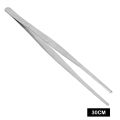 20CM/30CM Home Medical Garden Kitchen BBQ Tool Long Barbecue  Food Tong Stainless Steel Straight  Tweezer Toothed Tweezer. 