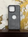 Luxury Leather Case with Apple Logo Cutout for iPhone 15/14/13/12/11 Pro Max. 