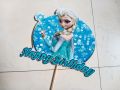 frozen Elsa theme cake topper set. 
