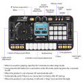 DJ Controller for Kids DJ Disc Player Electronic Keyboard  DJ Mixer Table with  Microphone Dynamic Lighting Effects. 