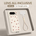 Cherry Printed Phone Case For Google Pixel 10 9 8 7 Pro 9A 8A 7A 10 9 Pro XL Shockproof Soft TPU Lanyard Cover For Pixel 10 Pro.
