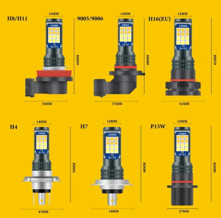 2%20PCs%20Daul%20Color%20H7%20H11%20Led%20Fog%20Light%209005%20HB4%203030%20LED%2024Smd%209006%20HB4%20Fog%20Lamps%20H4%20Cars%20Headlight%20Bulbs%2012V%20White%20Yellow%20-%20Image%204