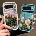Oil Painting Rose Flowers Case For Google Pixel 10 9 8 7 Pro 8A 7A Pixel 9 10 Pro XL Solid Color Shockproof Silicone Phone Cover.