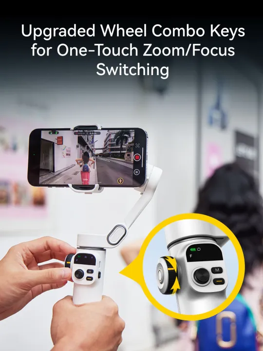 AOCHUAN%20Smart%20X2%20Handheld%20Gimbal%203%20Axis%20Stabilizer%20Built-in%2020cm%20Extension%20Rod%20LED%20Display%20Phone%20Holder%20For%20iPhone%20Smartphone%20-%20Image%204