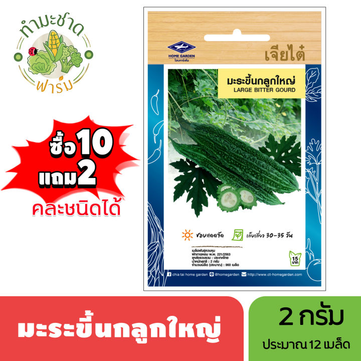 Chia Tai (buy 10 get 2) 2g of bitter gourd seeds, about 12 bitter gourd seeds, gourd seeds, vegetable seeds, garden vegetables