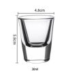2/6/PCS Crystal Cup Shot Glass Cup Creative Spirits Wine Glass Cup Glasses Party Drinking CharmingThick BottomCup Wine Glass. 