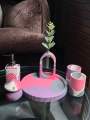 Nordic Bathroom set, Kids Bathroom decor set, bathroom accessories. 