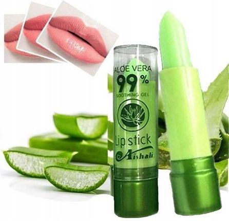 Aishali 99% Aloe Vera Soothing Pink Magic Lipstick Lip Balm