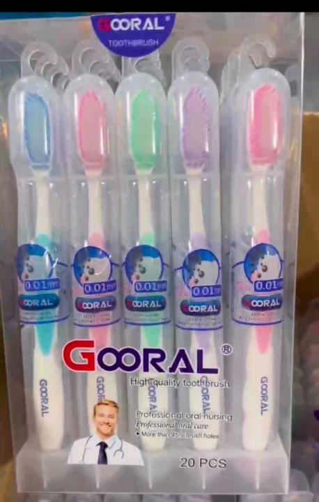 Gooral toothbrush pack of 20 pieces