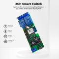 Tuya Smart Wifi Electric Actuator Motor Controller,DC12V 24V 32V 2 Channel Relay Remote Control, RF 433 Radio Control. 