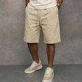 Summer Mens Solid Cotton Short Pants Lightweight Gym Man Casual Oversize Linen Pants Men Jogger Beach Hawaiian Loose Short Man. 