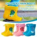 Kids Girl Boy Rain Boots Waterproof Toddler Rainboots Children's Shoes Rubber Boots Kids Baby Cartoon Dinosaur Water Shoes Boots.