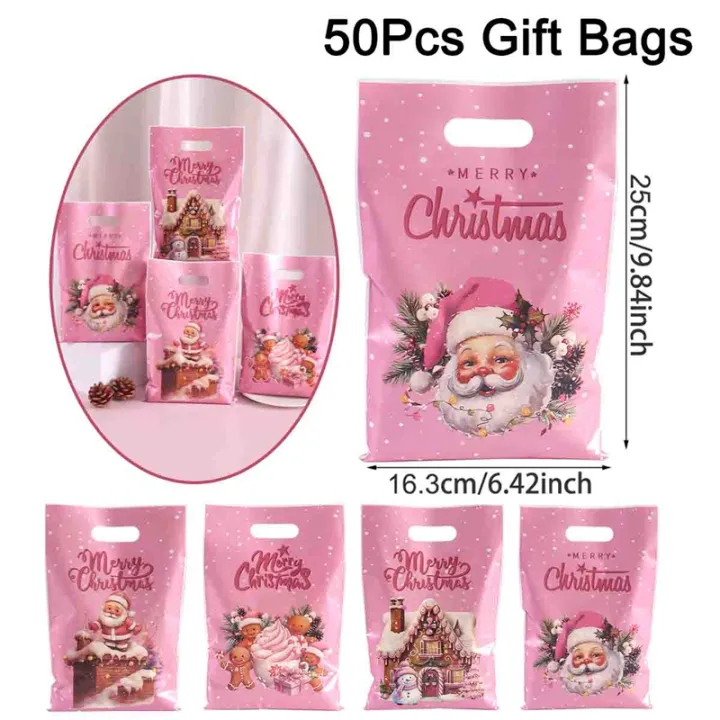 50pcs%20Pink%20Merry%20Christmas%20%20Bags%20Santa%20Claus%20Candy%20Bags%20for%20Home%202025%20Winter%20Holiday%20Christmas%20Decoration%20Navidad%20%20-%20Image%207