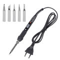 JCD 80W Electric Soldering Iron Kit Adjustable Temperature LCD Digital Display 220V/110V Soldering Iron Tips Welding Tools 908S. 