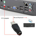 PS2 to USB Convert Adapter for PC Mouse Keyboard Connector PS2 Female Plug to USB Male Plug for PC Computer Cable Extend Adapter.