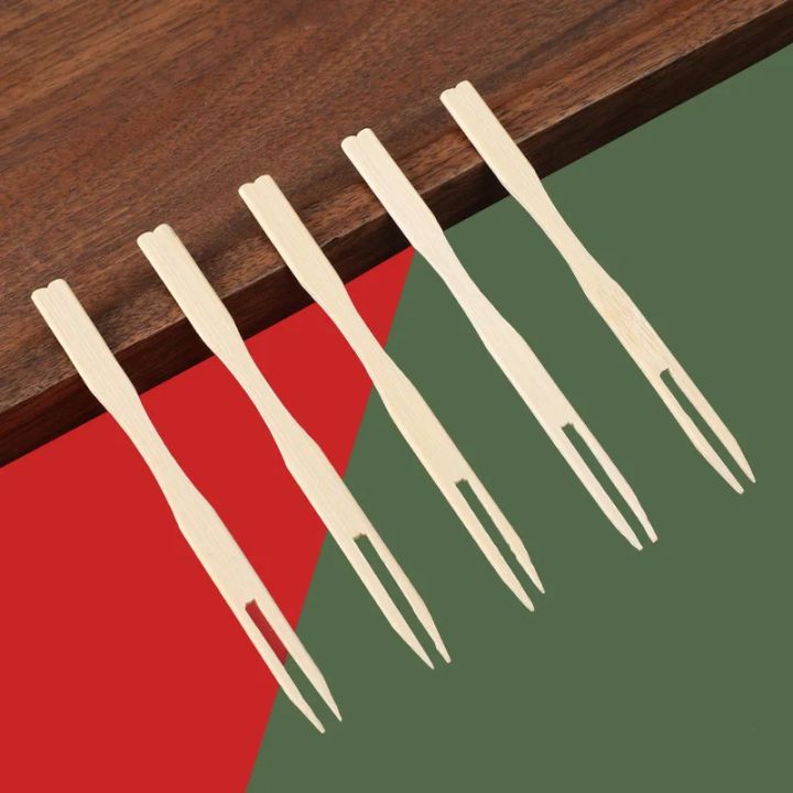 50/100PCS%20Bamboo%20Disposable%20Wooden%20Fruit%20Fork%20Dessert%20Cocktail%20Set%20Party%20Home%20Household%20Decor%20Tableware%20Supplies%20-%20Image%205