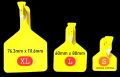 Animal Ear Tag for identification for Cow, Buffalos, Sheep, Goat (High Quality Imported) Single piece Tags Zeetag Zee Tag ZeeTags. 