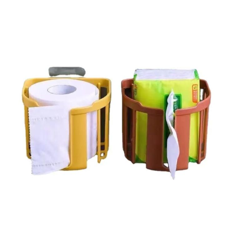 Self%20Adhesive%20Free%20Standing%20Toilet%20Paper%20Holder%20With%20High%20Capacity%20Wall-mounted%20Toilet%20Paper%20Handle%20-%20Image%204