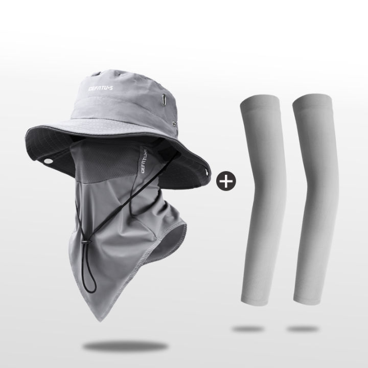3pcs%20Hats,%20Face%20Masks,%20and%20Ice%20Silk%20Sleeves,%20Sunscreen%20Fishing%20Hats,%20Fisherman%20Hats,%20Suitable%20for%20Outdoor%20Activities%20and%20Work%20-%20Image%204