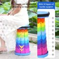 Thickened Travel Outdoor Rainbow Retractable Folding Stool, High-speed Rail and Train Portable Retractable Stool, Outdoor Chair.