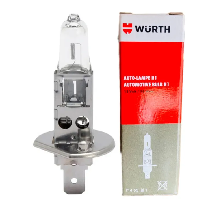 H1%2012v%2055w%20head%20lamp%20bulb,halogen%20clear,wurth%20-%20Image%202