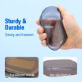 Portable Bathroom Soap Holder Container Box for Shower Black Covered Travel Soap Dish Double Layered Bamboo Storage.