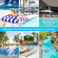 Foldable Inflatable Floating Row Summer Outdoor Swimming Pool Party Toys for Adults Water Hammock Inflatable Mat Lounge Chair.