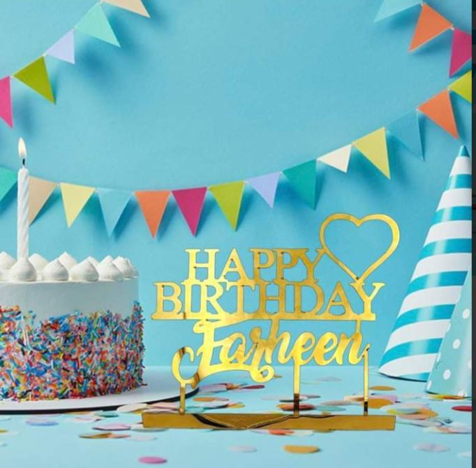Customized birthday name stand