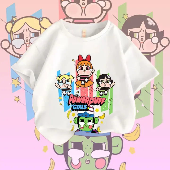 PopMart%20crybaby%20&%20Powerpuff%20Girls%20T-shirt,%20printed%20cotton%20100%25,%20can%20be%20worn%20on%20both%20men,%20comfortable,%20not%20shrink,%20baby%20girl%20T-shirt.%20-%20Image%202