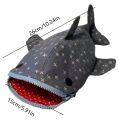 Shark Pencil Case,Shark mouth zipper Pencil Pouch Cute Shark Pencil,Special Idea canva Animal Stationery Pouch for Office Supply.