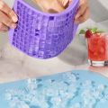 160 Grid Mini Silicone Ice Tray Ice Cubes Foldable Ice Mold Ice Breaker Ice Grid Tray Small Square Mold Ice Maker Silicone Mold. 