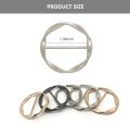 2/5PCS Fashion Metal Round Circle Clip Buckle Clothing Ring Wrap Holder Silk Scarf Ring Clip T-shirt Tie Clip Female Ornament. 