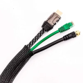 10M Black Insulated Braid Sleeving 4 - 30mm Tight PET Wire Cable Gland Protection Cable Sleeve Flame-Retardant Nylon Tube. 