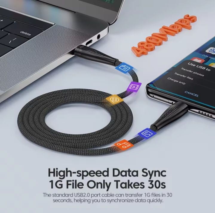 Toocki%20USB%20C%20to%20USB%20C%20Cable%20PD240W%20USB%20Type%20C%20Charging%20Cable%20for%20MacBook%20Pro%20iPad%20Pro%202020%20Samsung%20S20%20S10%20Quick%20Charger%20USB%20-%20Image%204