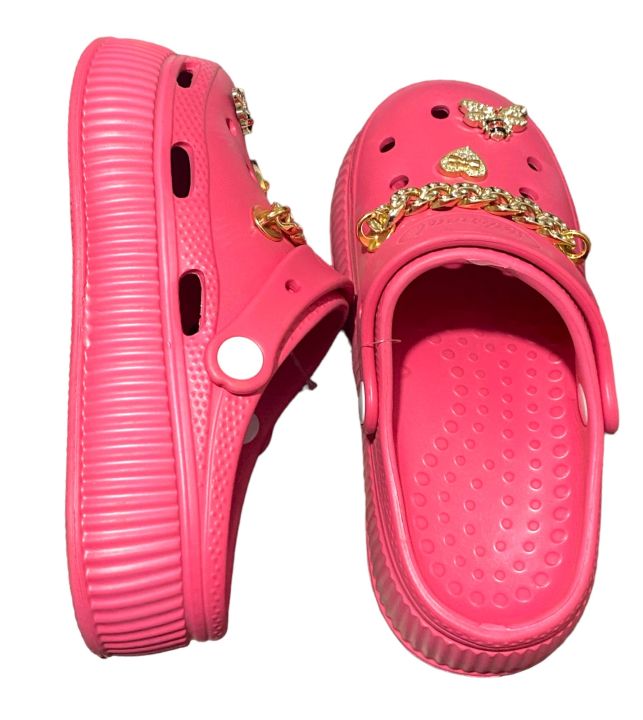 Fancy%20Ladies%20Chain%20Crocs%20Slippers%20-1Pairs%20-%20Image%207