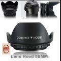 58mm  lens hood for  Canon 18-55,75-300,55-250,Nikon 50m. 