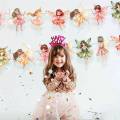 1Set Fairylady Paper Banner Cartoon Fairy HB Letter Hanging Banners For Fairy Wedding Birthday Celebration Party Wall Decoration. 