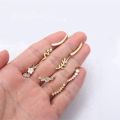 1Pc 16G Stainless Steel Screw Back Stud Earrings for Women Men, Fashion Cubic Zerconia Cartilage Conch Helix Ear Piercing Jewels. 