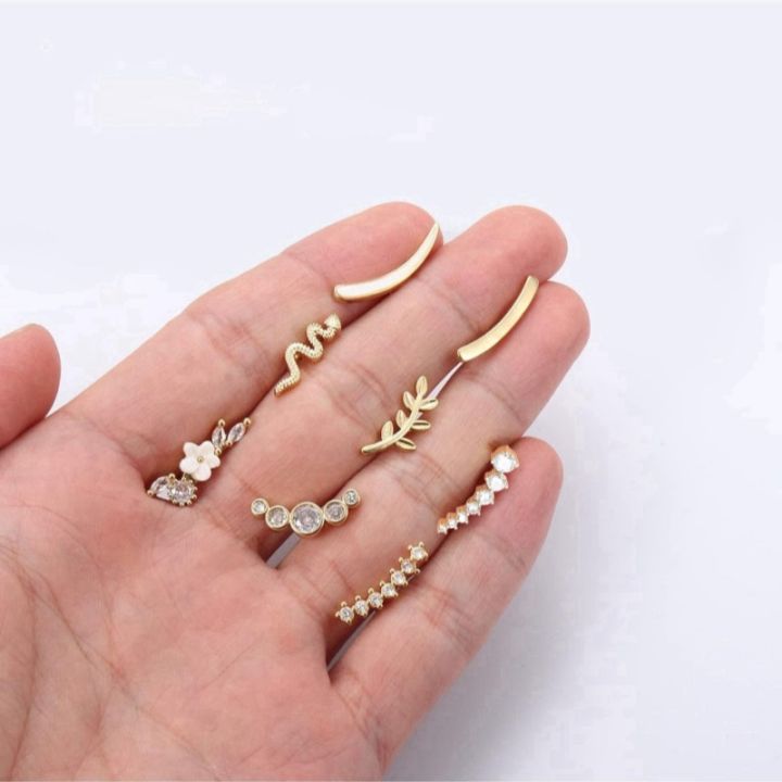 1Pc%2016G%20Stainless%20Steel%20Screw%20Back%20Stud%20Earrings%20for%20Women%20Men,%20Fashion%20Cubic%20Zerconia%20Cartilage%20Conch%20Helix%20Ear%20Piercing%20Jewels%20-%20Image%206